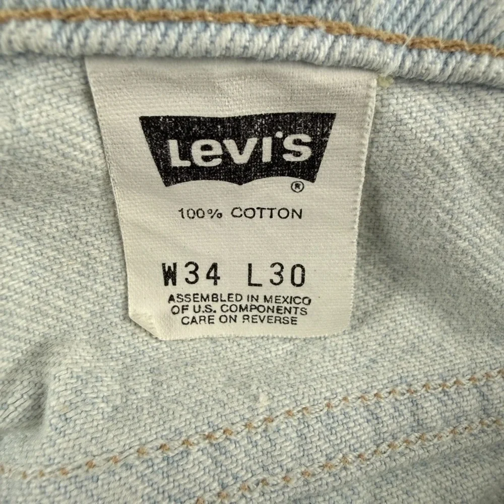 Vintage Levis Silvertab Jeans Mens 34x30 Blue Straight Narrow Light Wash Denim